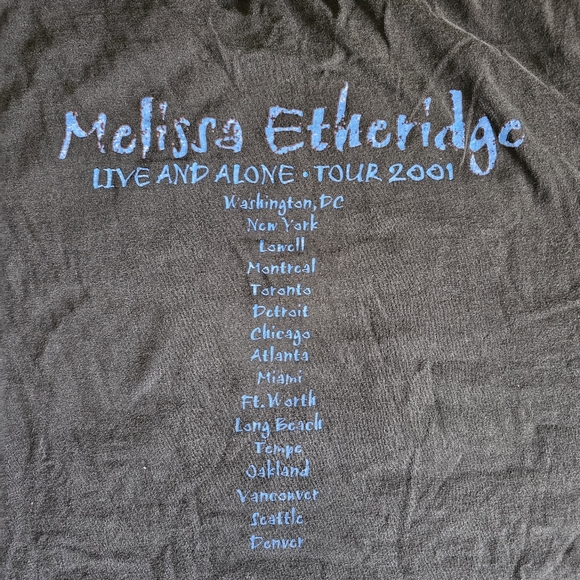 Vintage 2001 Melissa Etheridge Concert Tour Tshirt XL - Picture 5 of 5